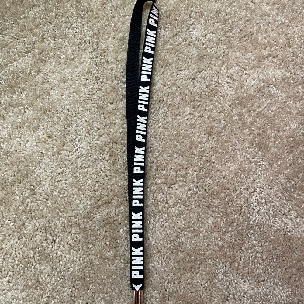 PINK VS black lanyard